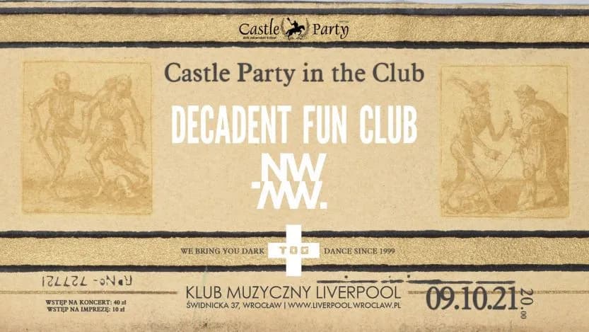 Castle Party in the Club: szczegóły pierwszego koncertu