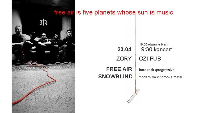 Koncert Snowblind oraz Free Air w Żorach