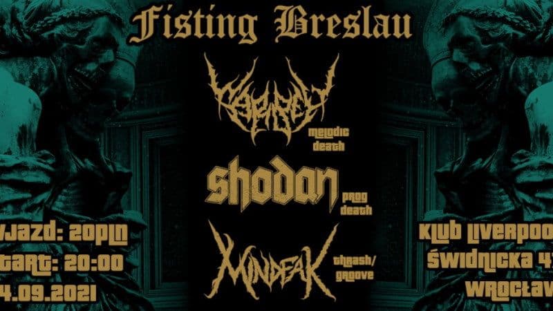 Wspólny koncert Warbell, Shodan oraz Mindfak we Wrocławiu 2021